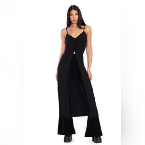 BLACKMILK Apparition Split Front MIDAXI TOP! Sheer Layering Long Cami Versatile